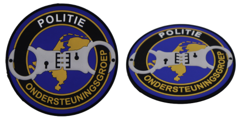 pvc rubber rubberen sileconen patches badges emblemen bestellen laten maken kopen pro merchandise politie 0